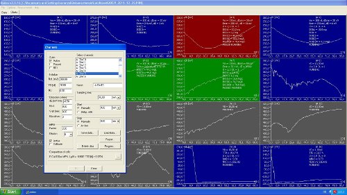 Screenshot of software